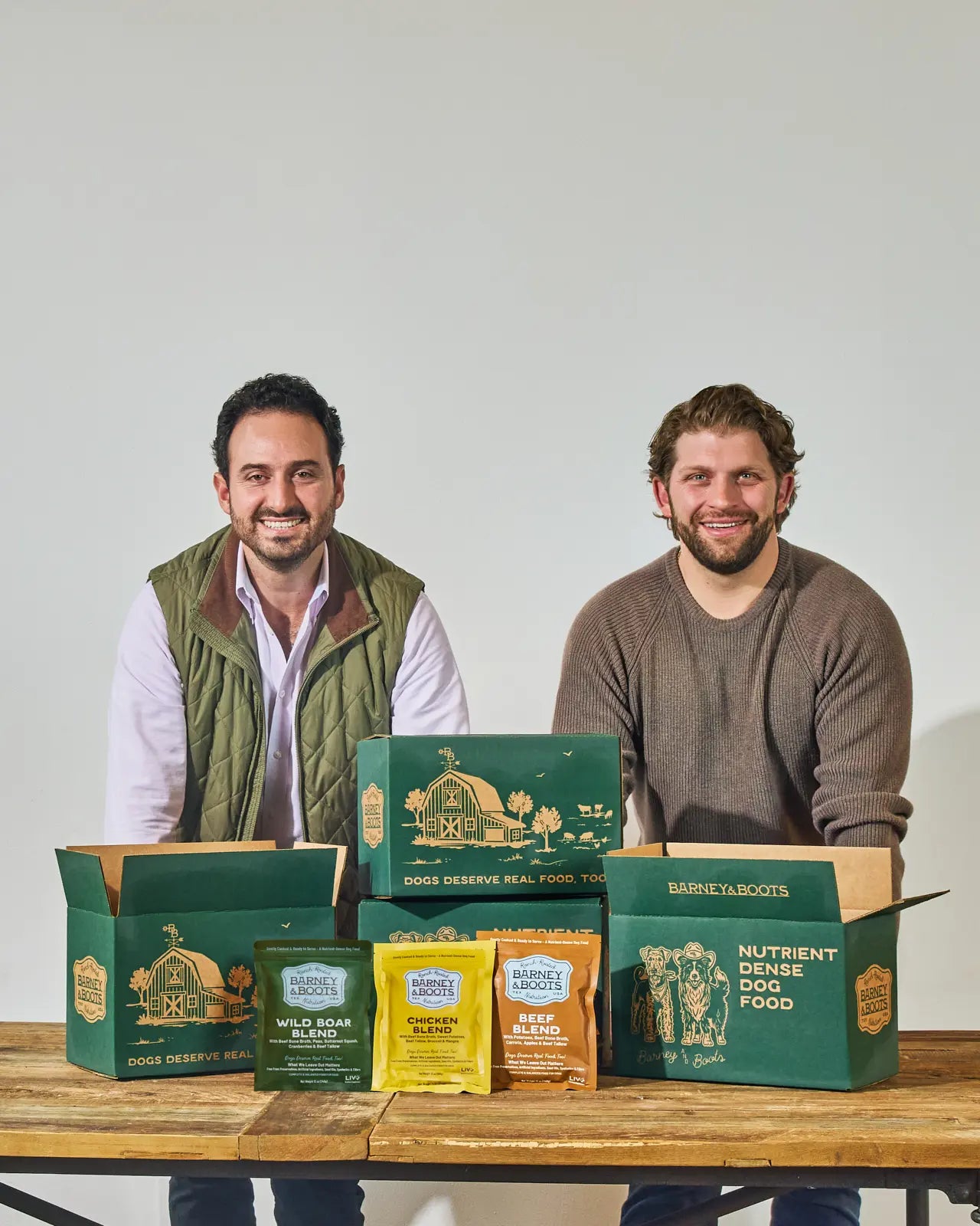 Juan and John co-founders of Barney and Boots